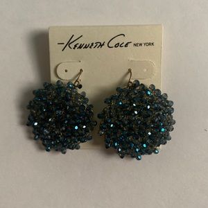 Kenneth Cole blue beaded drop earring